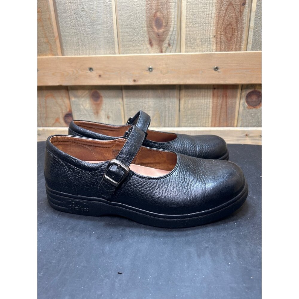 Dr. Comfort Merry-Jane Womens Leather Mary Jane Shoes 8W Black